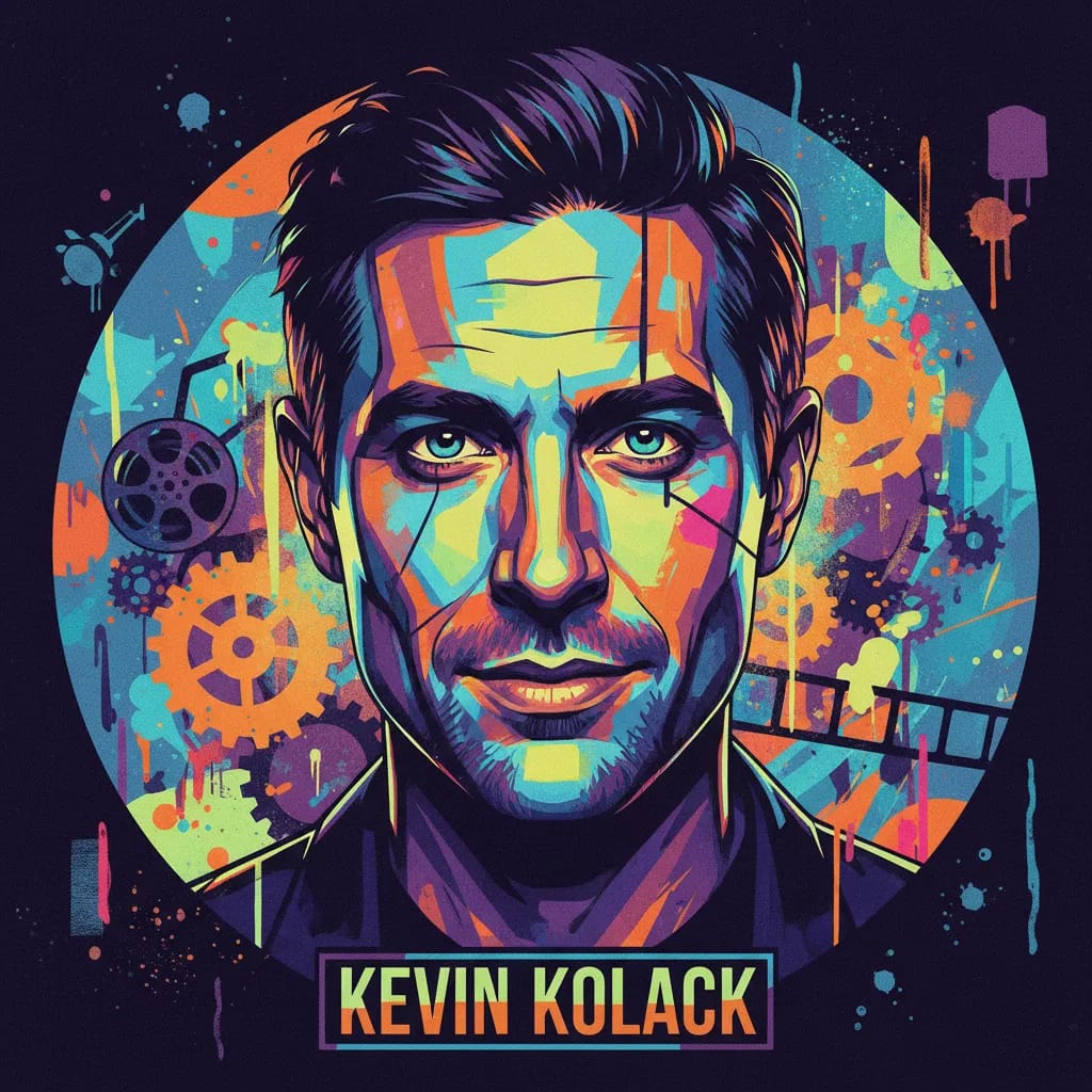 Artistic portrait of Kevin Kolack