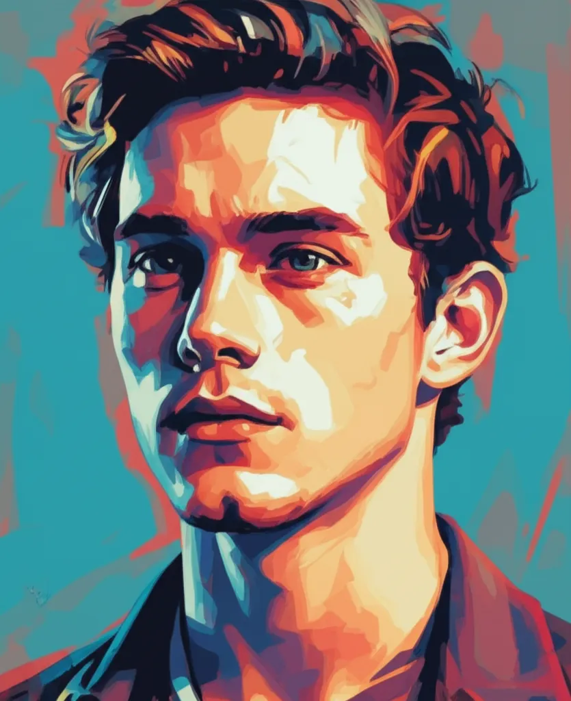 Artistic portrait of Nicholas Hoult