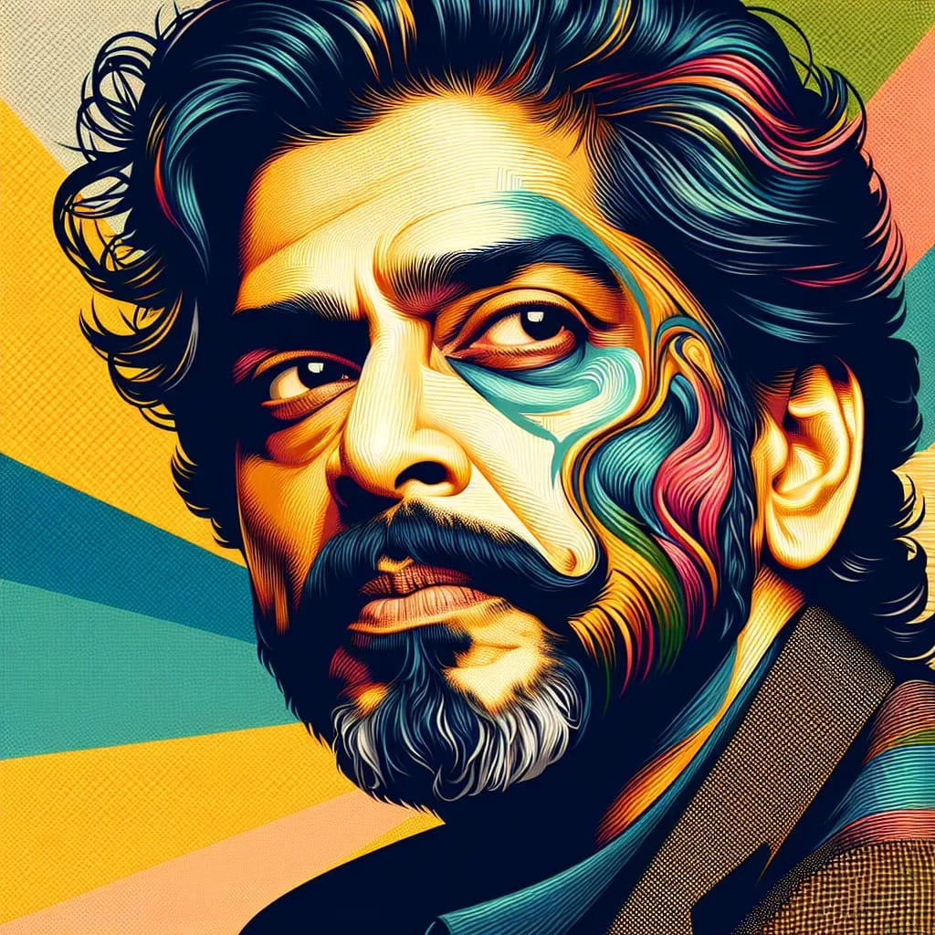 Artistic portrait of Aamir Naik