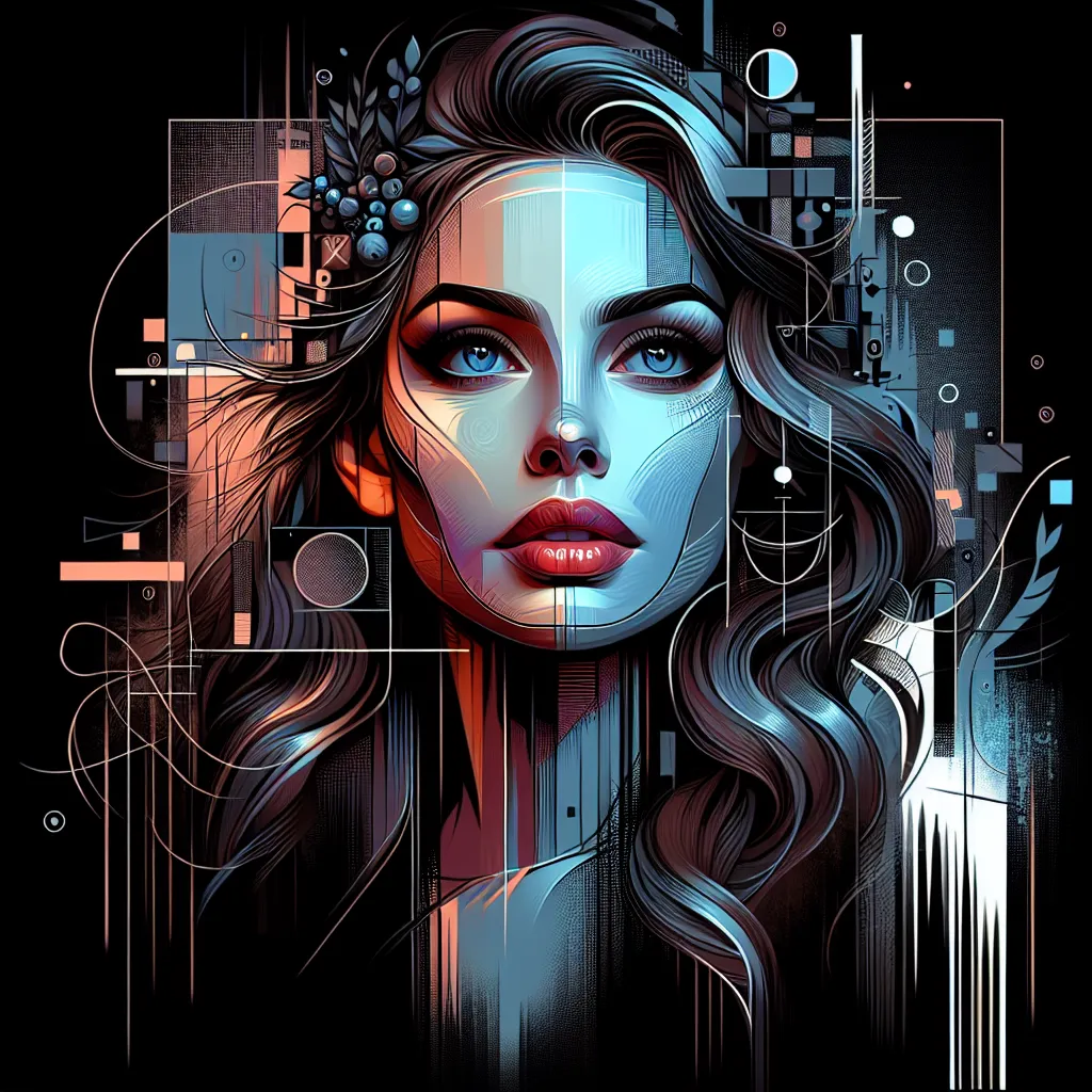 Artistic portrait of Jenny Wright