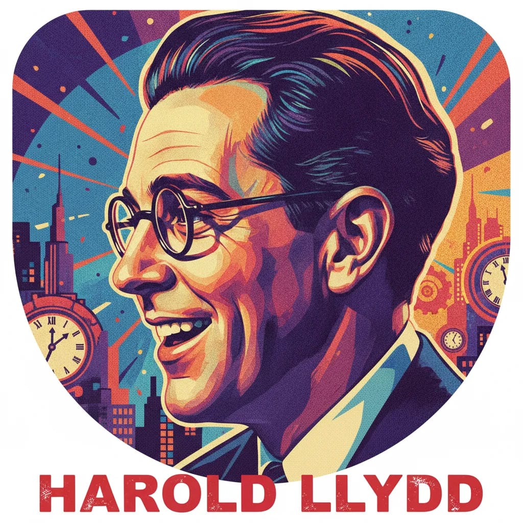 Artistic portrait of Harold Lloyd