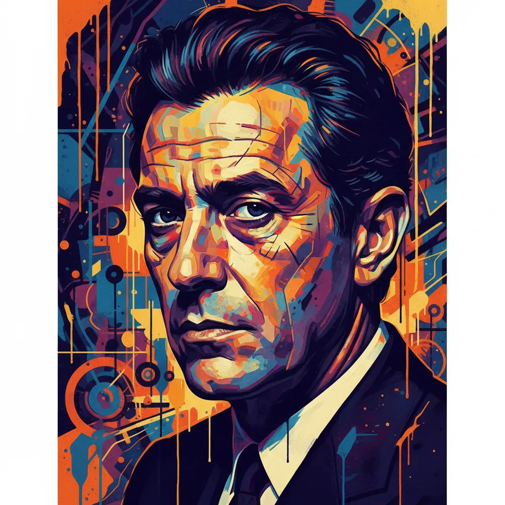 Artistic portrait of Bernard Fresson