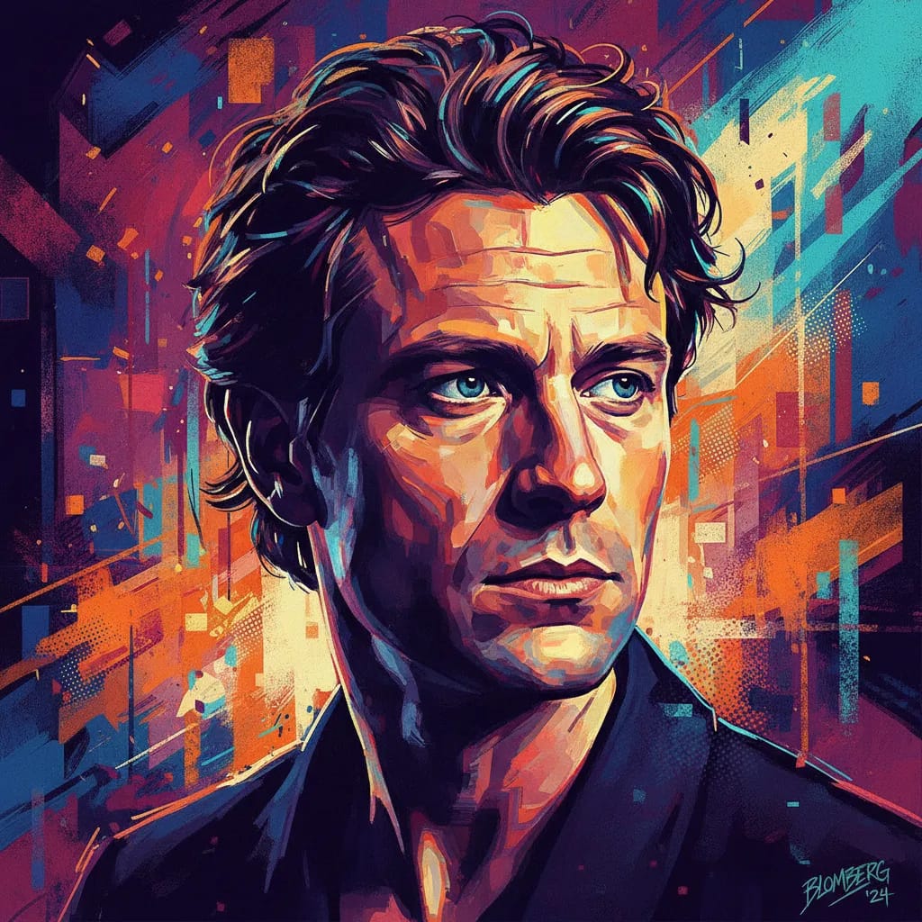 Artistic portrait of Sebastian Blomberg