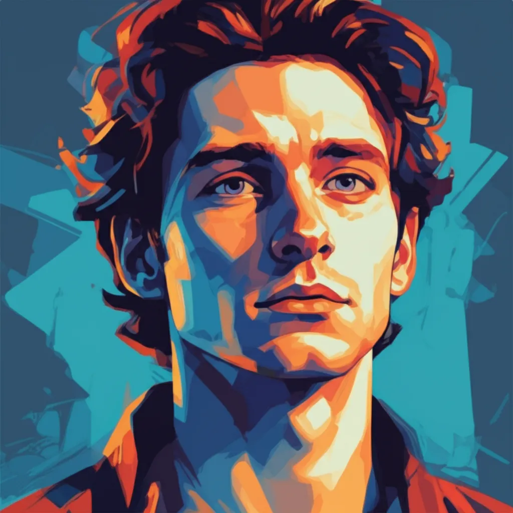 Artistic portrait of Jonathan Groff