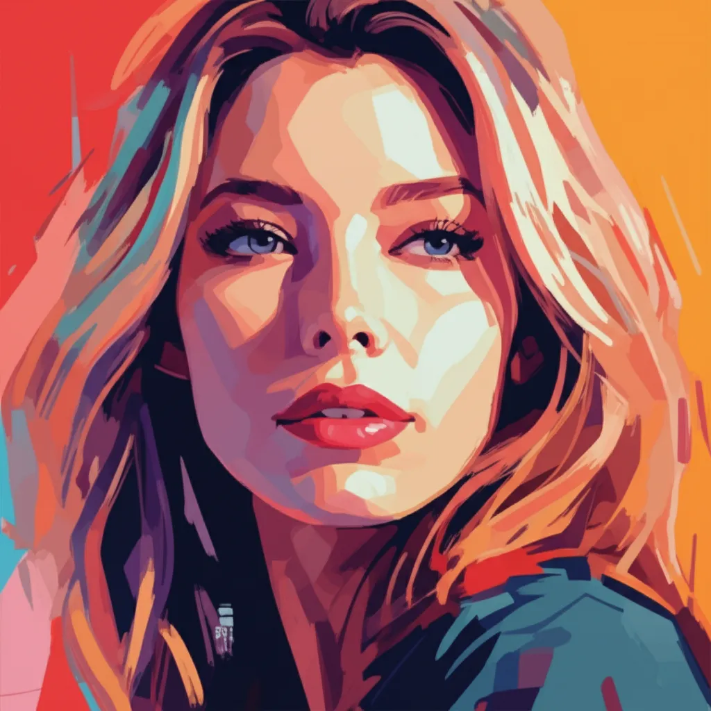 Artistic portrait of Jessica Biel