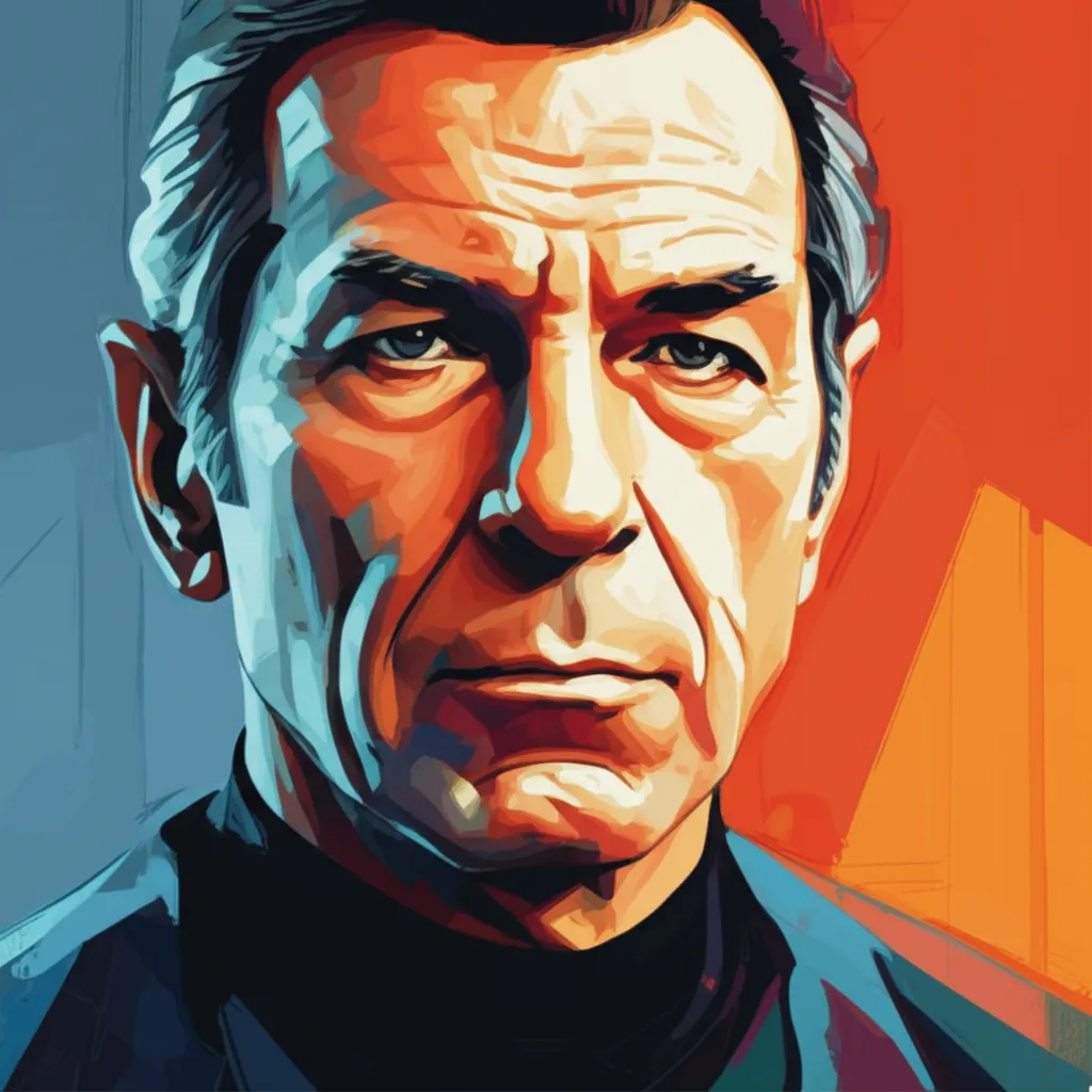 Artistic portrait of Leonard Nimoy