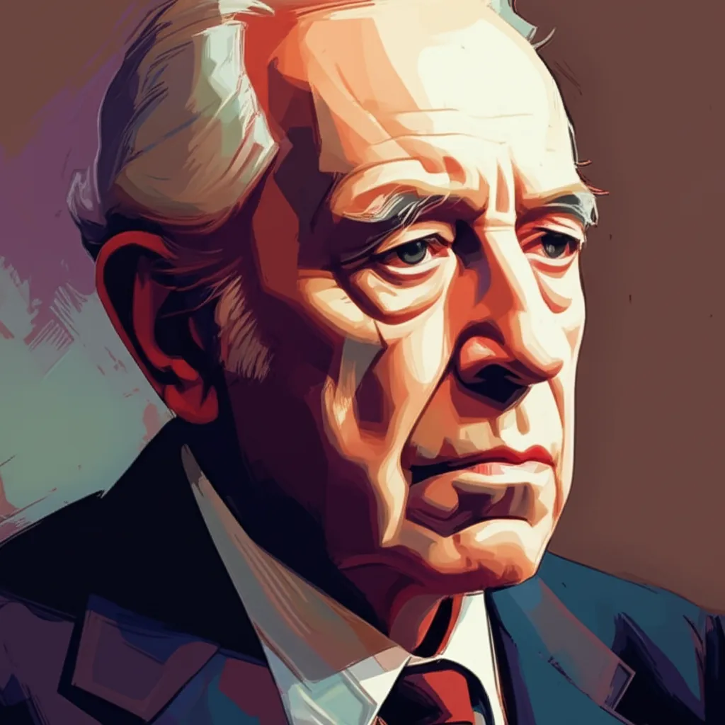 Artistic portrait of Ernst Jacobi