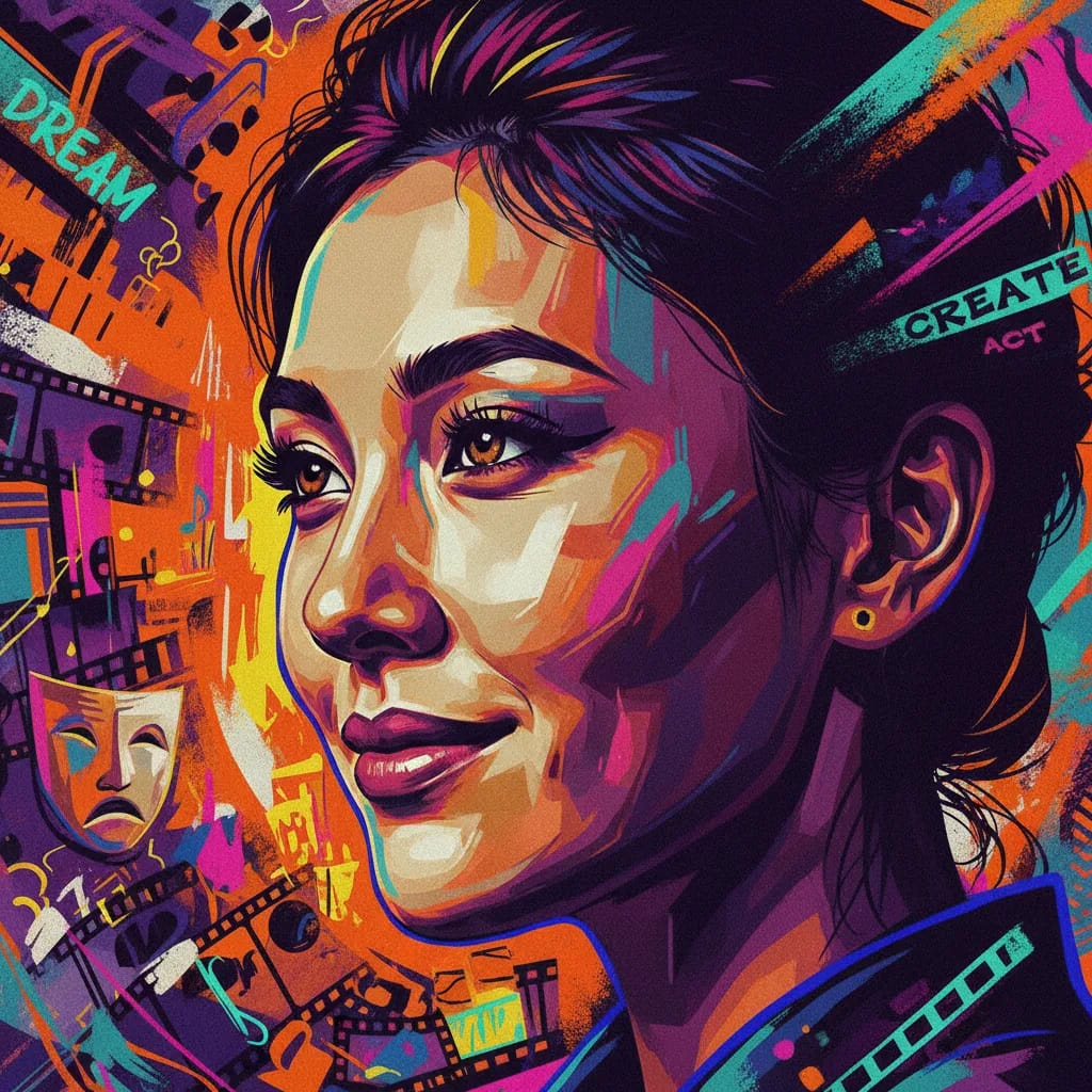 Artistic portrait of Aizhan Lighg