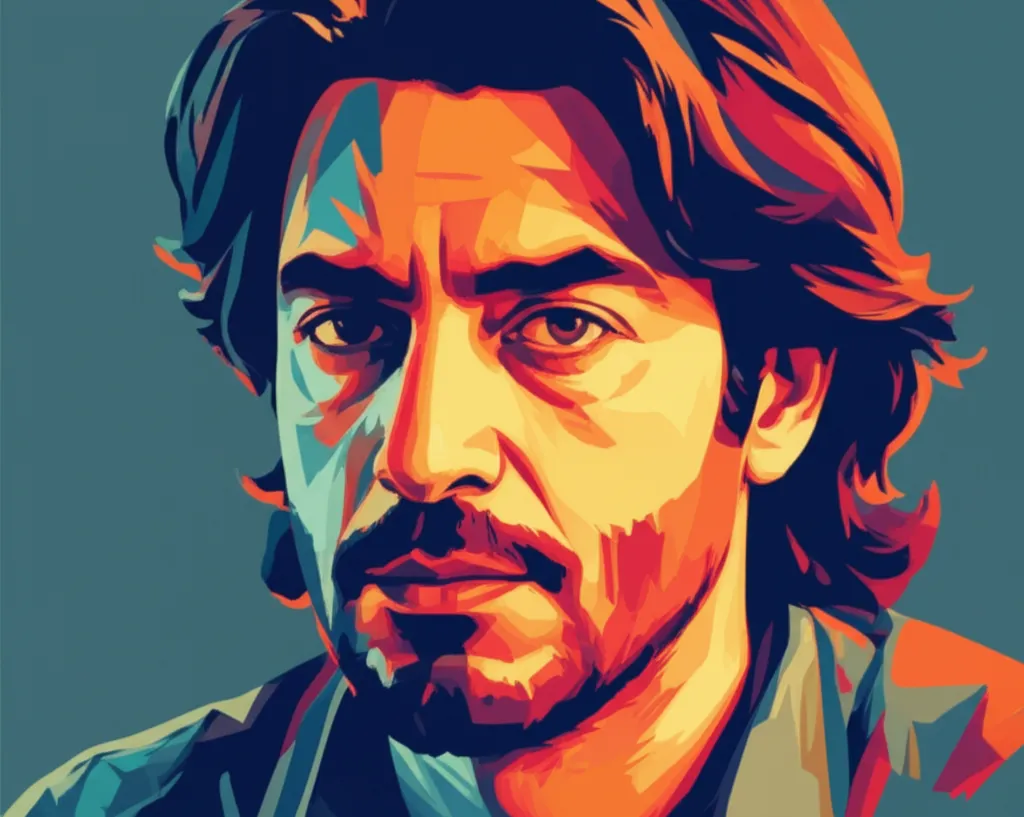 Artistic portrait of Amir Farrokh Hashemian