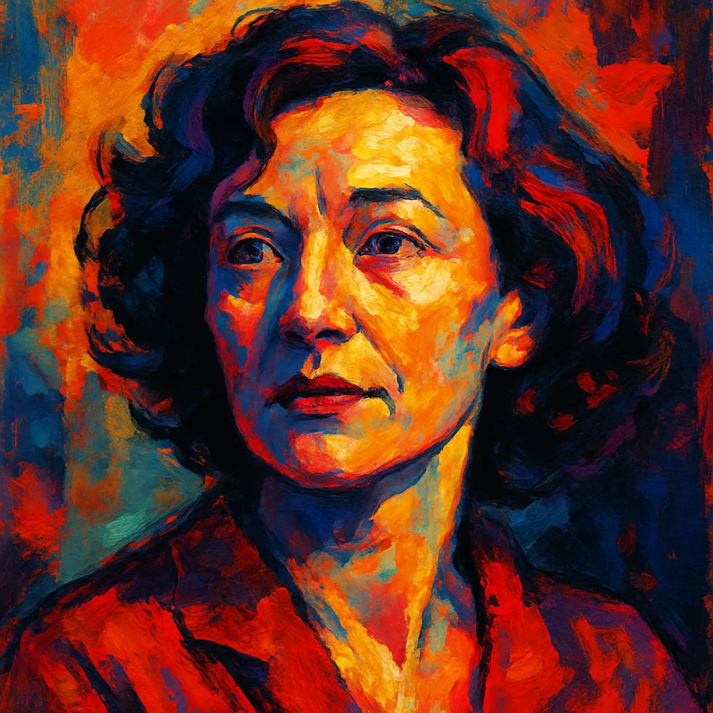 Artistic portrait of Marie Cardinal