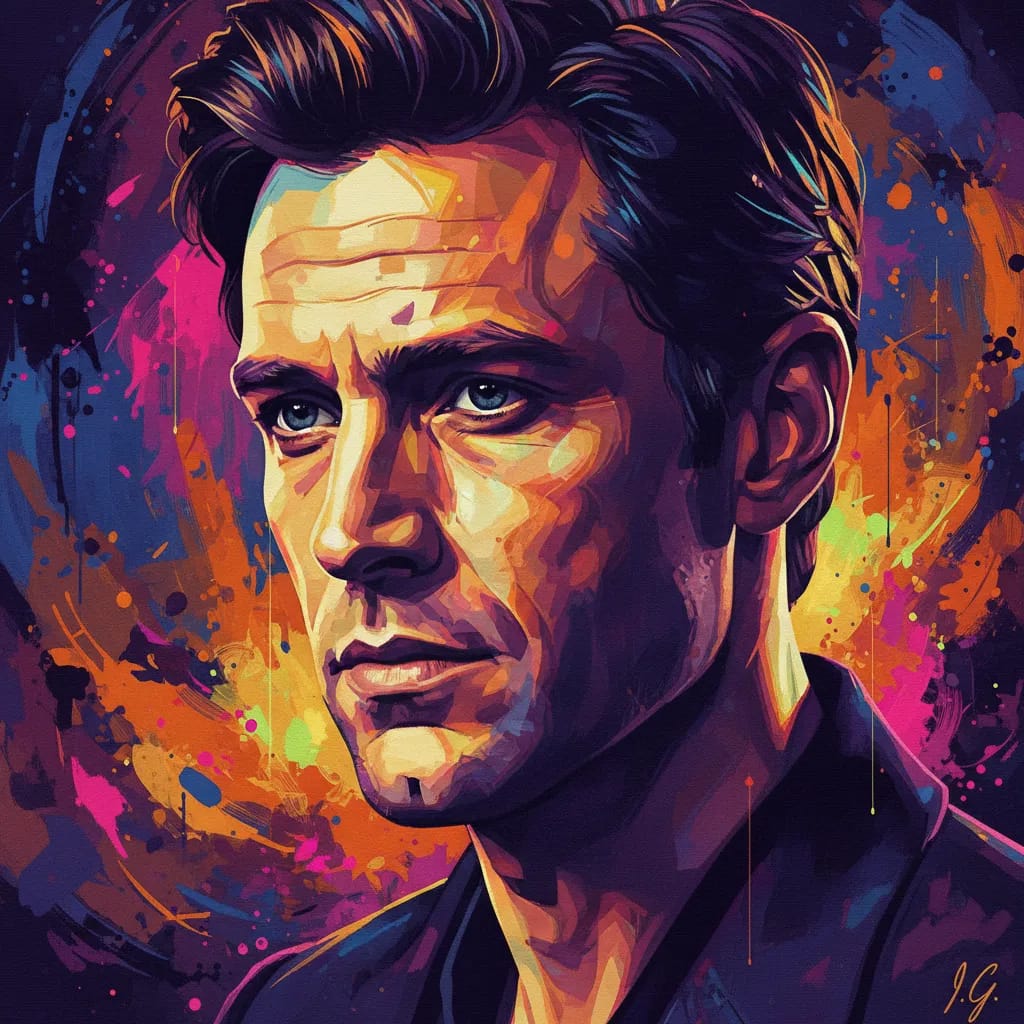 Artistic portrait of Ioan Gruffudd