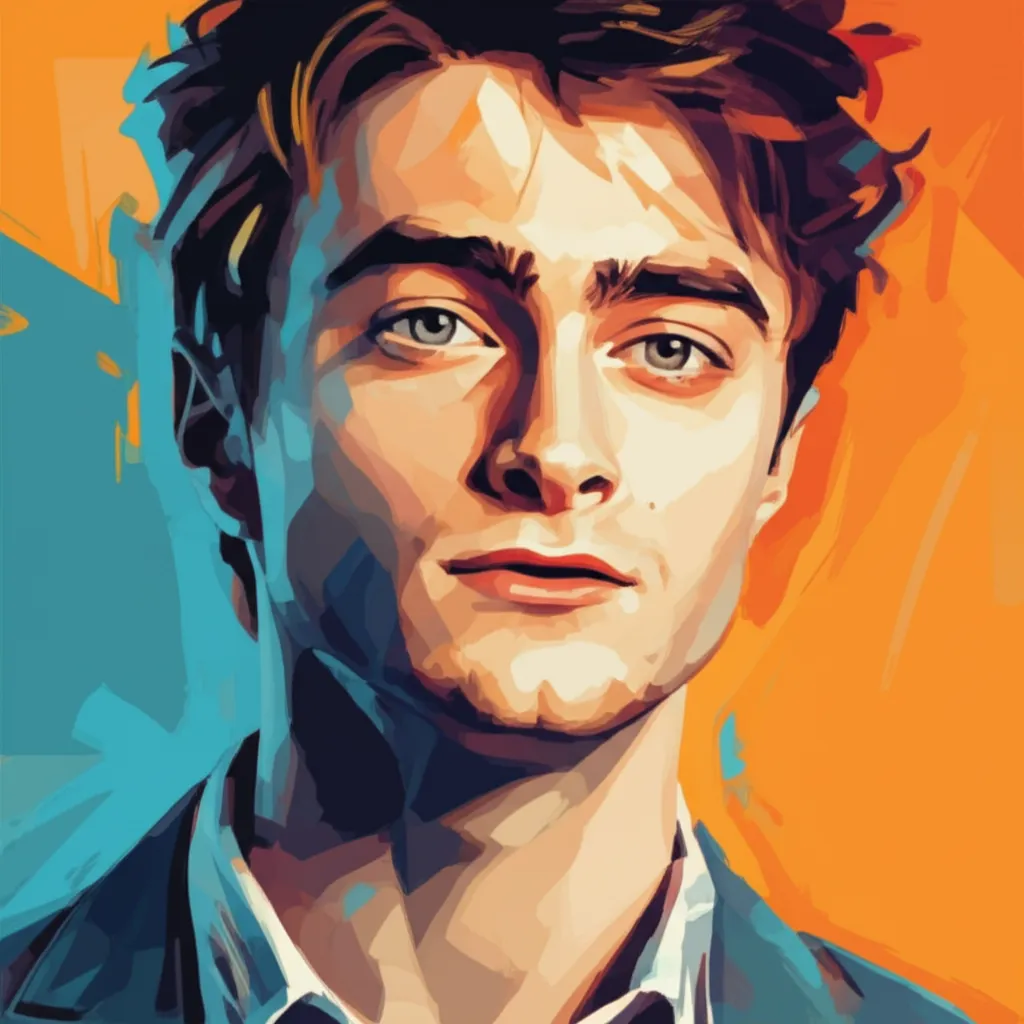 Artistic portrait of Daniel Radcliffe