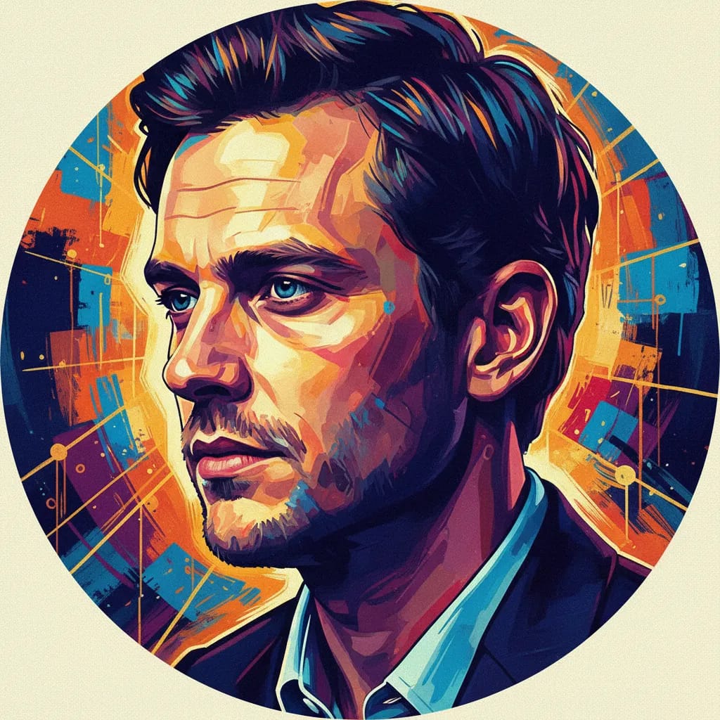 Artistic portrait of Alexander Fehling