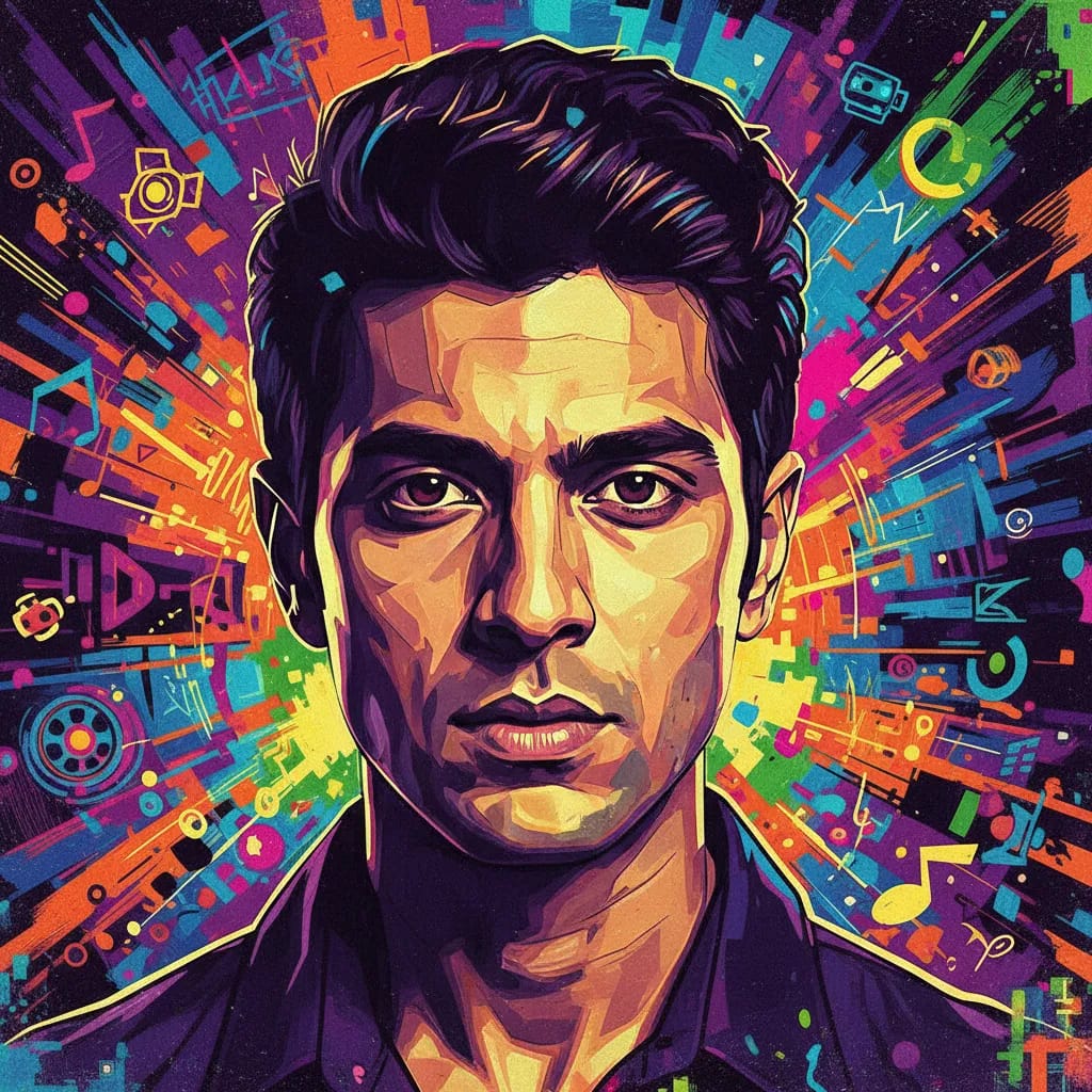 Artistic portrait of Sharan Sharma