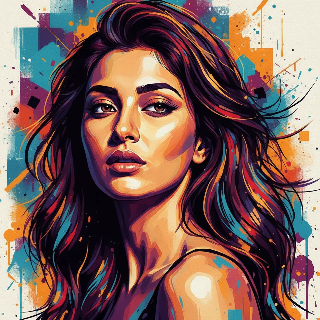 Artistic portrait of Manushi Chhillar
