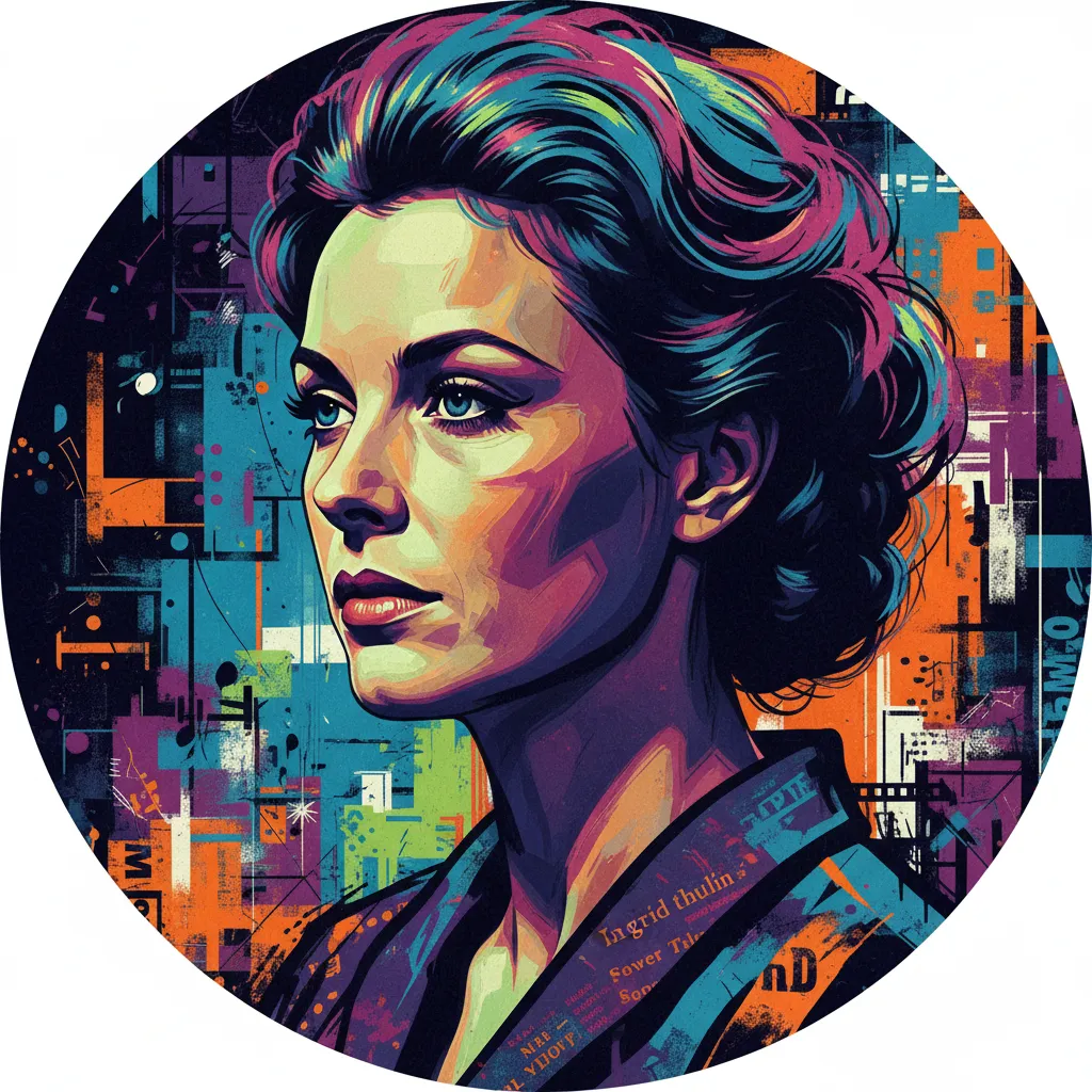 Artistic portrait of Ingrid Thulin