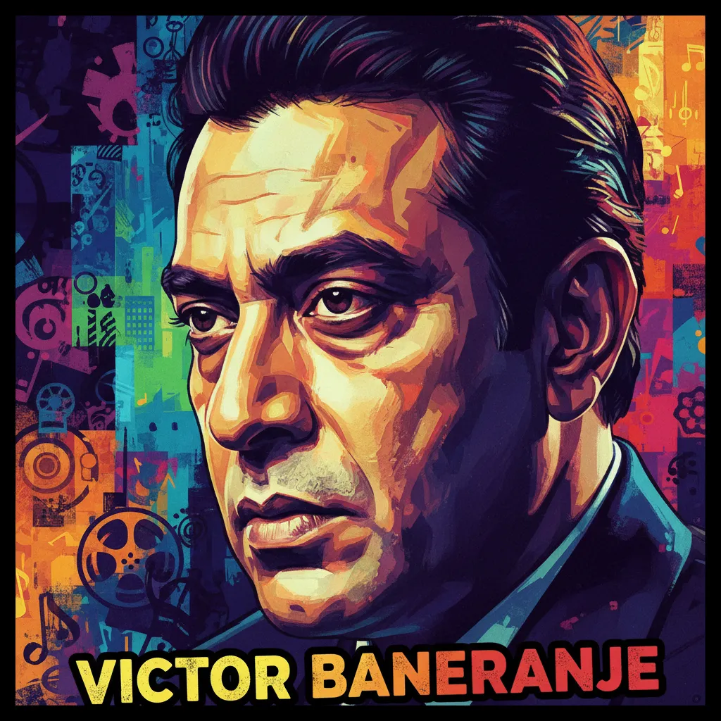 Artistic portrait of Victor Banerjee