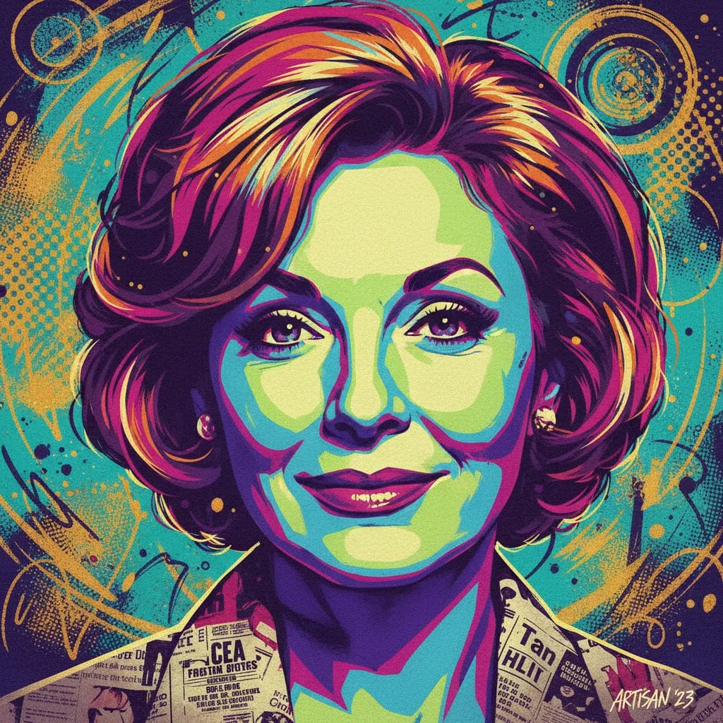 Artistic portrait of Joyce Van Patten