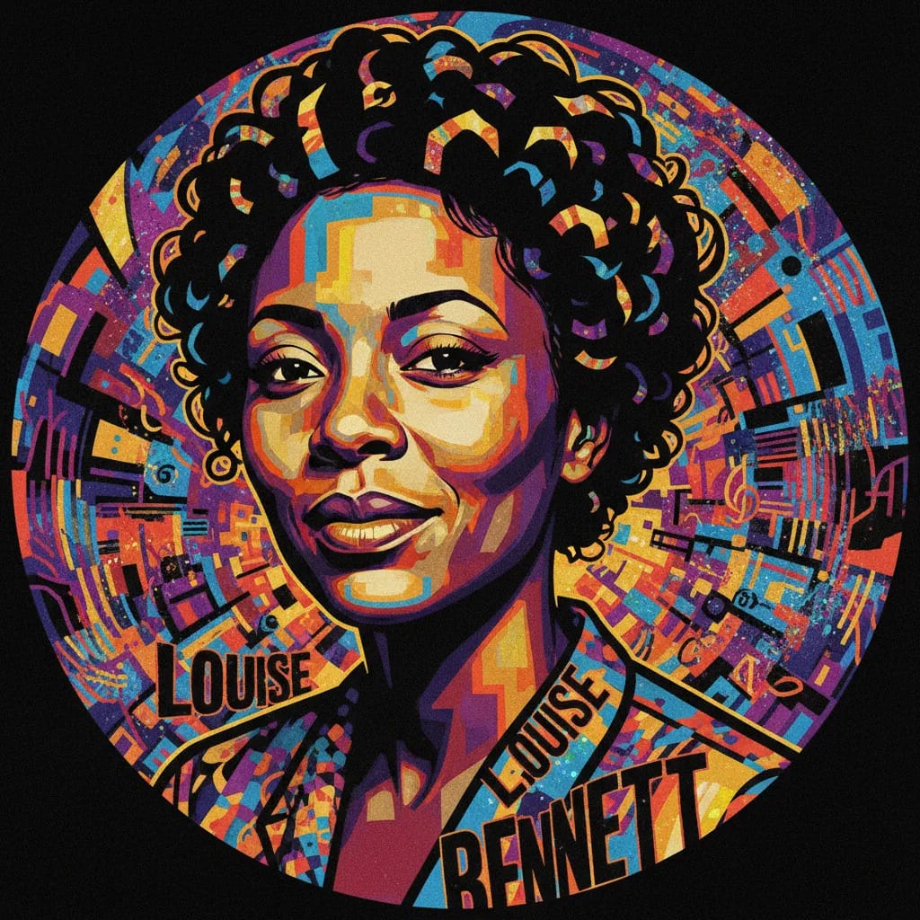 Artistic portrait of Louise Bennett