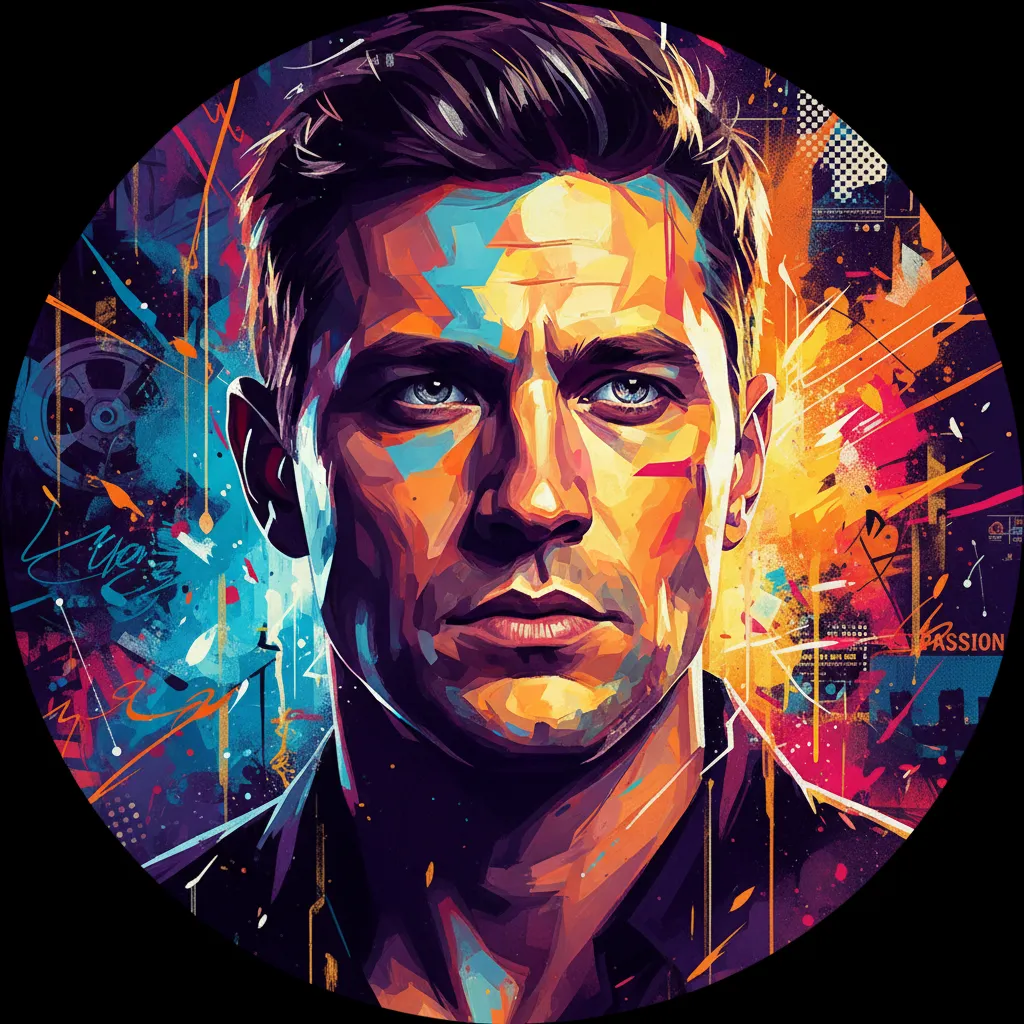 Artistic portrait of Anton Pampushnyy
