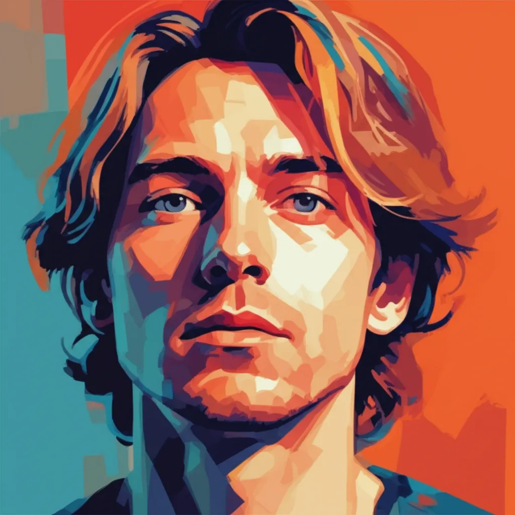 Artistic portrait of David James