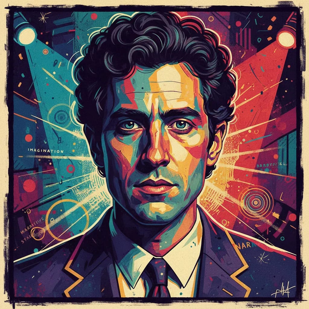 Artistic portrait of Jonathan Safran Foer
