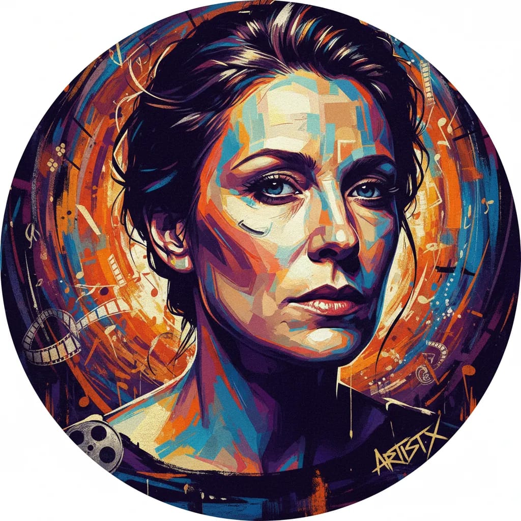 Artistic portrait of Nina Kunzendorf
