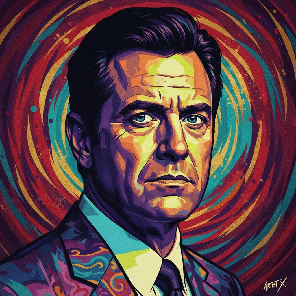 Artistic portrait of Philip Baker Hall