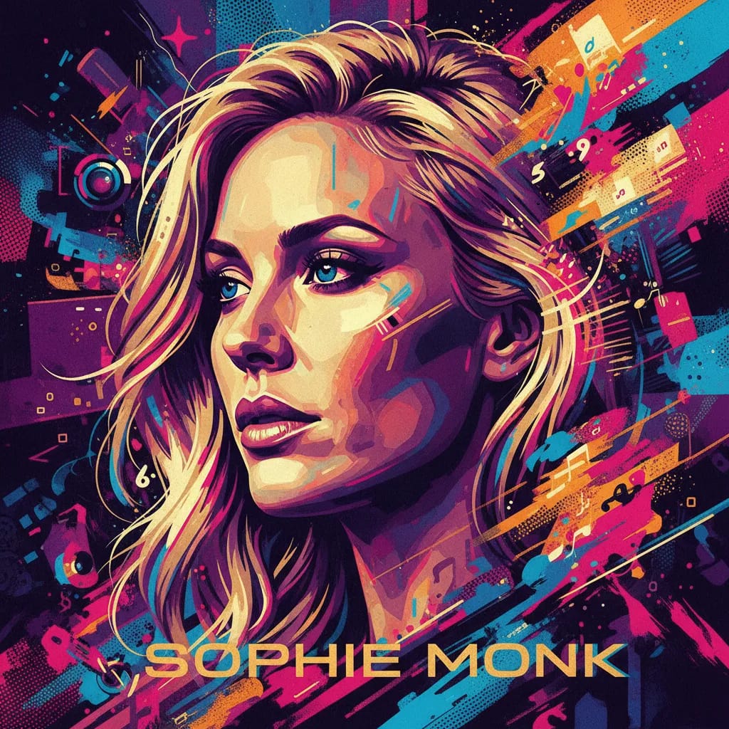 Artistic portrait of Sophie Monk