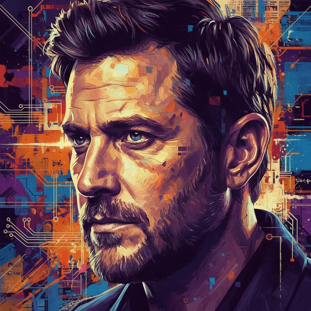 Artistic portrait of Jason Beghe