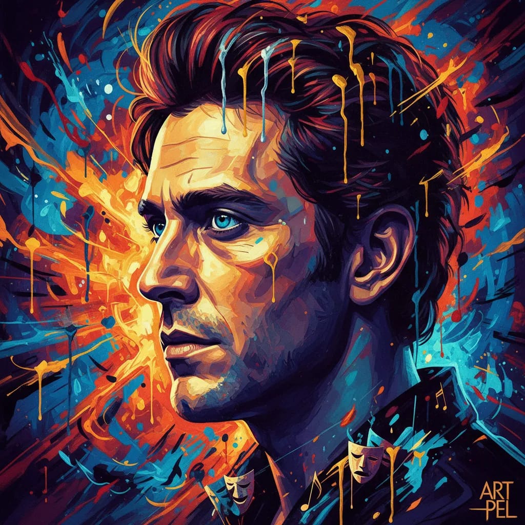 Artistic portrait of Pelé
