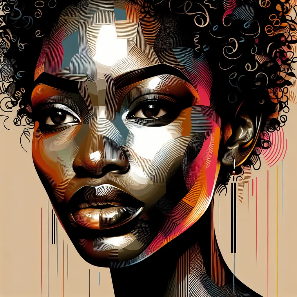 Artistic portrait of Alexa Adeosun