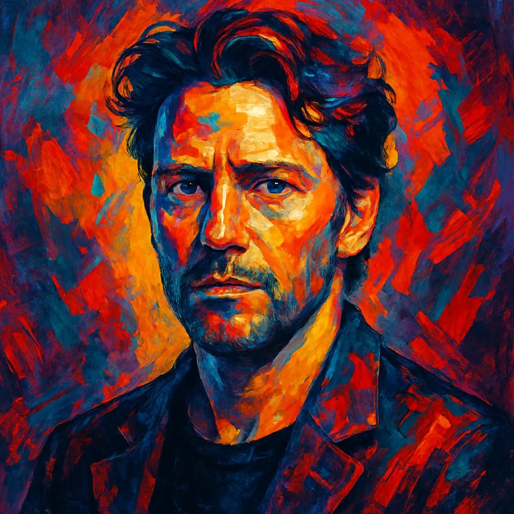 Artistic portrait of Nicolai Cleve Broch