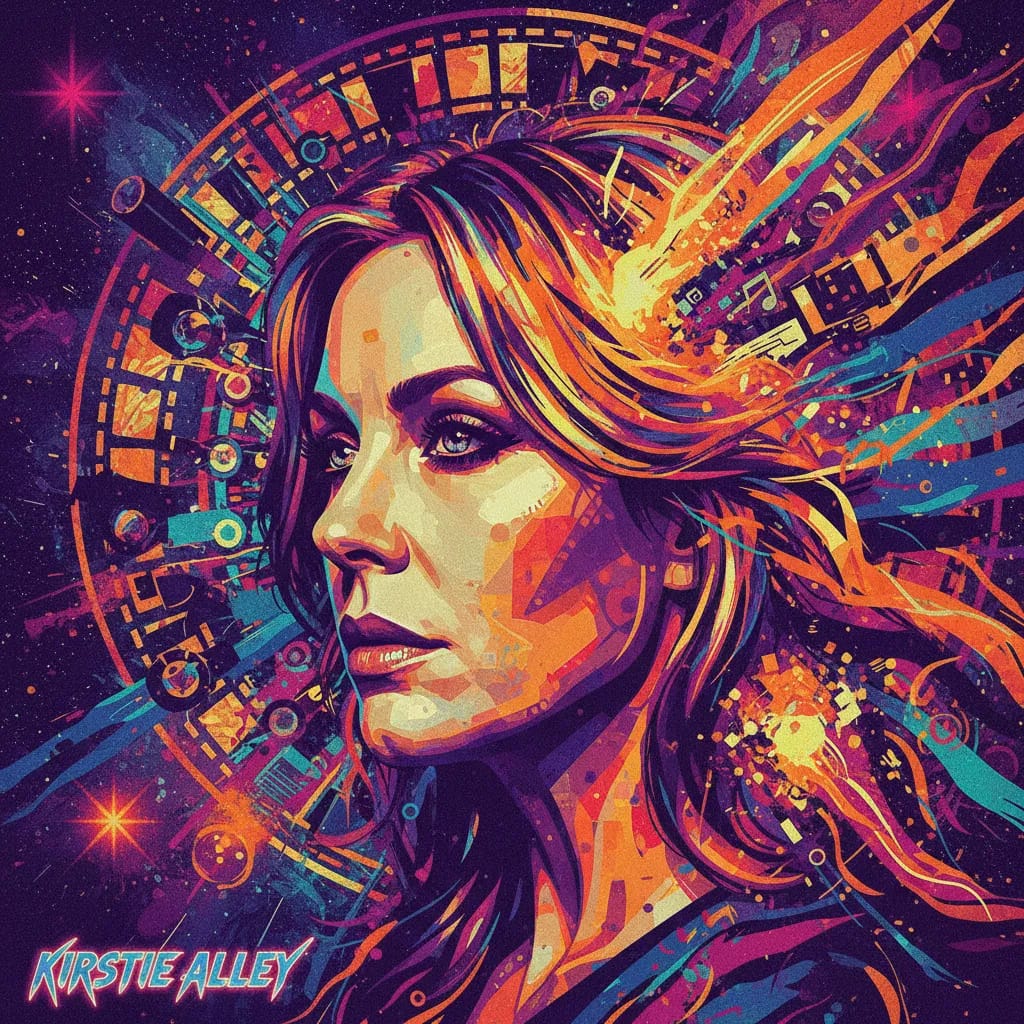 Artistic portrait of Kirstie Alley