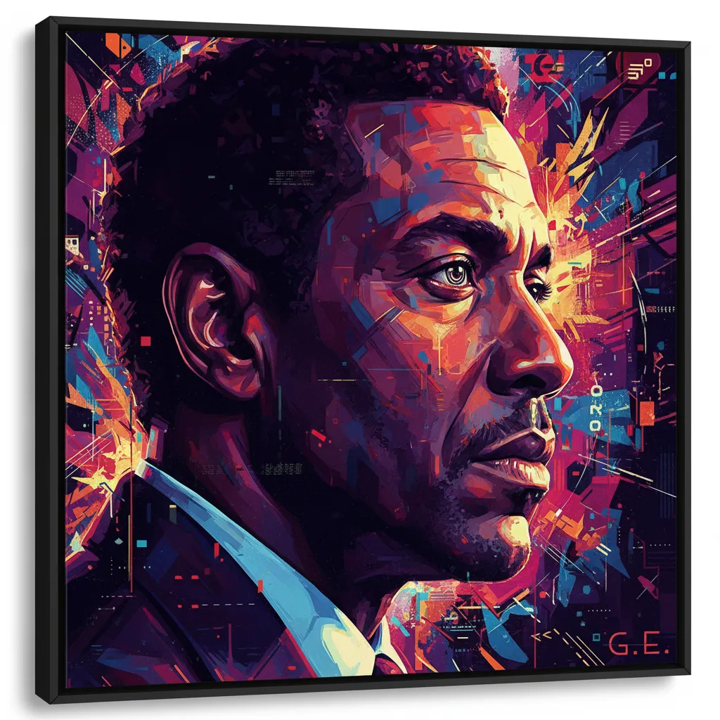 Artistic portrait of Giancarlo Esposito
