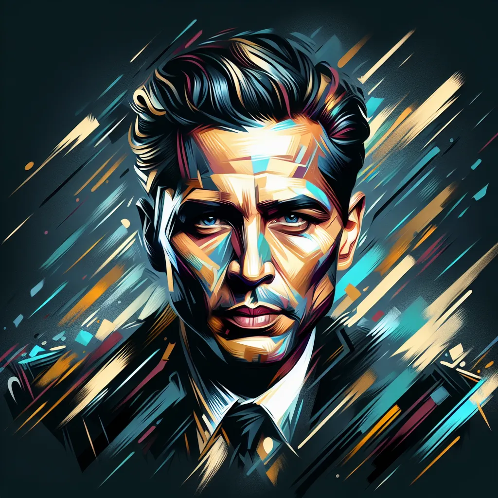 Artistic portrait of Bong Joon Ho