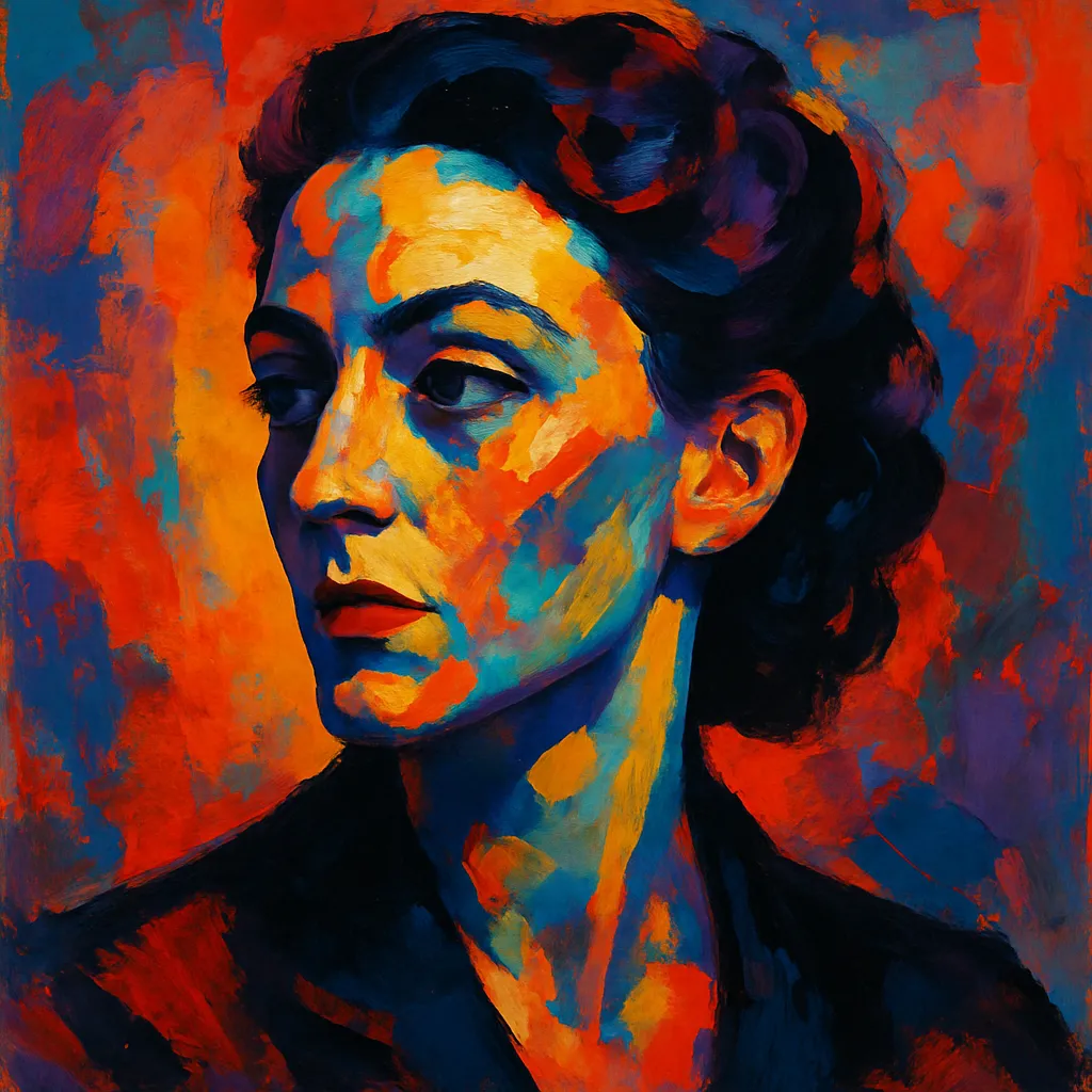 Artistic portrait of María Casares