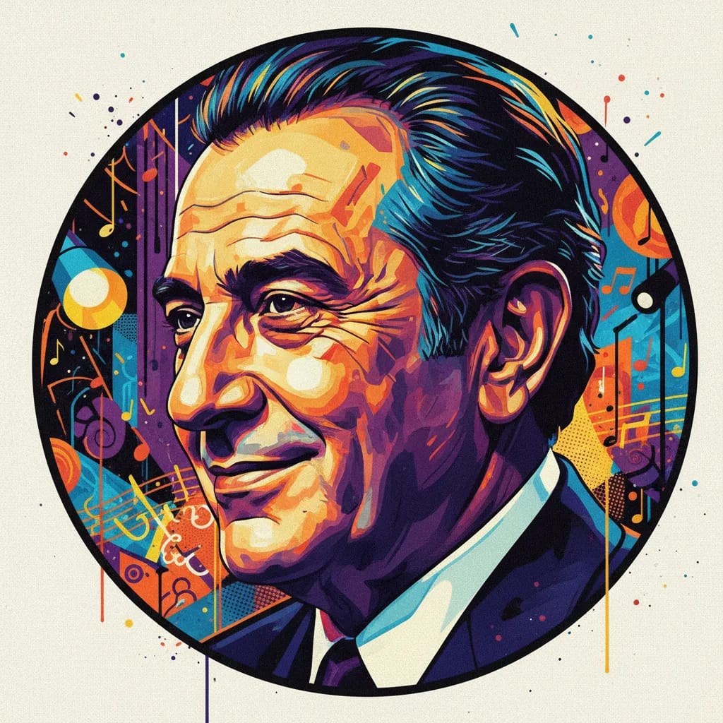 Artistic portrait of Münir Özkul