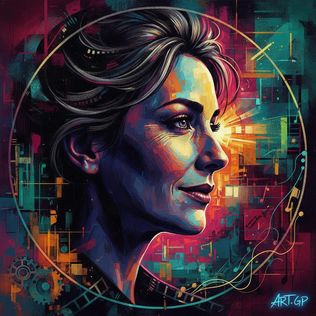 Artistic portrait of Géraldine Pailhas