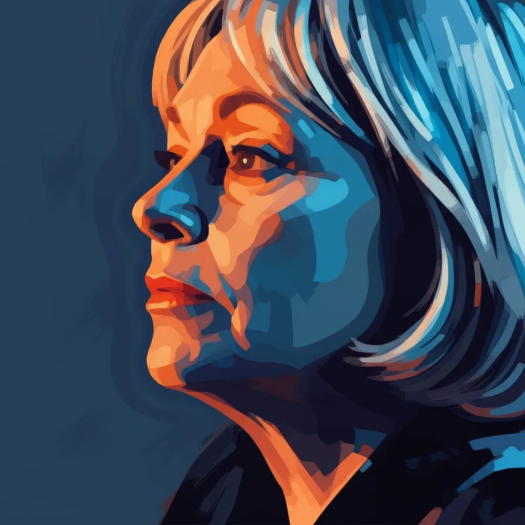 Artistic portrait of Gunnel Lindblom