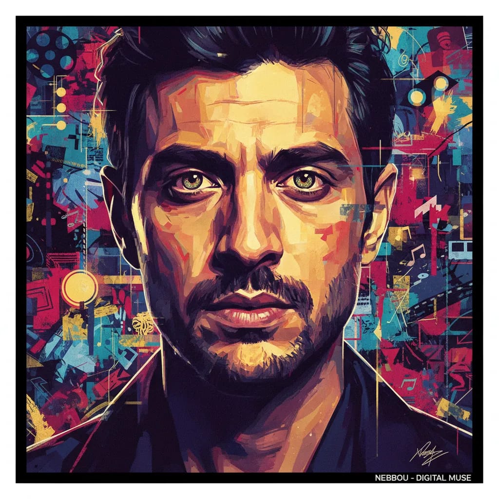 Artistic portrait of Mehdi Nebbou