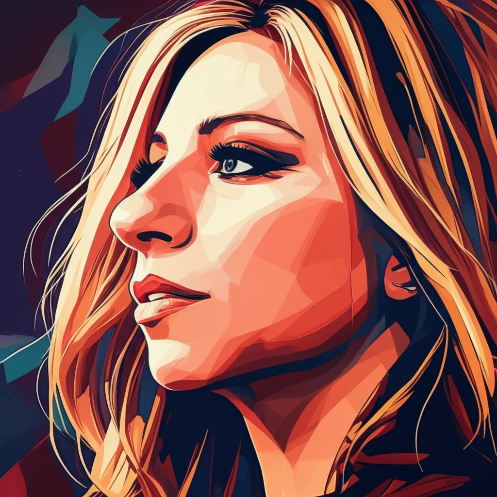 Artistic portrait of Barbra Streisand