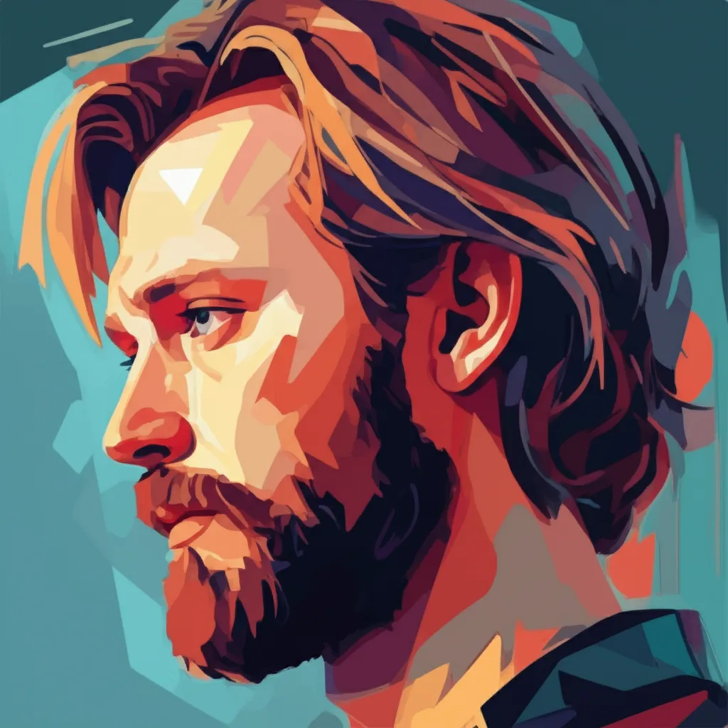 Artistic portrait of Gustaf Skarsgård