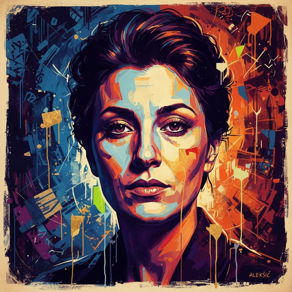 Artistic portrait of Mija Aleksic