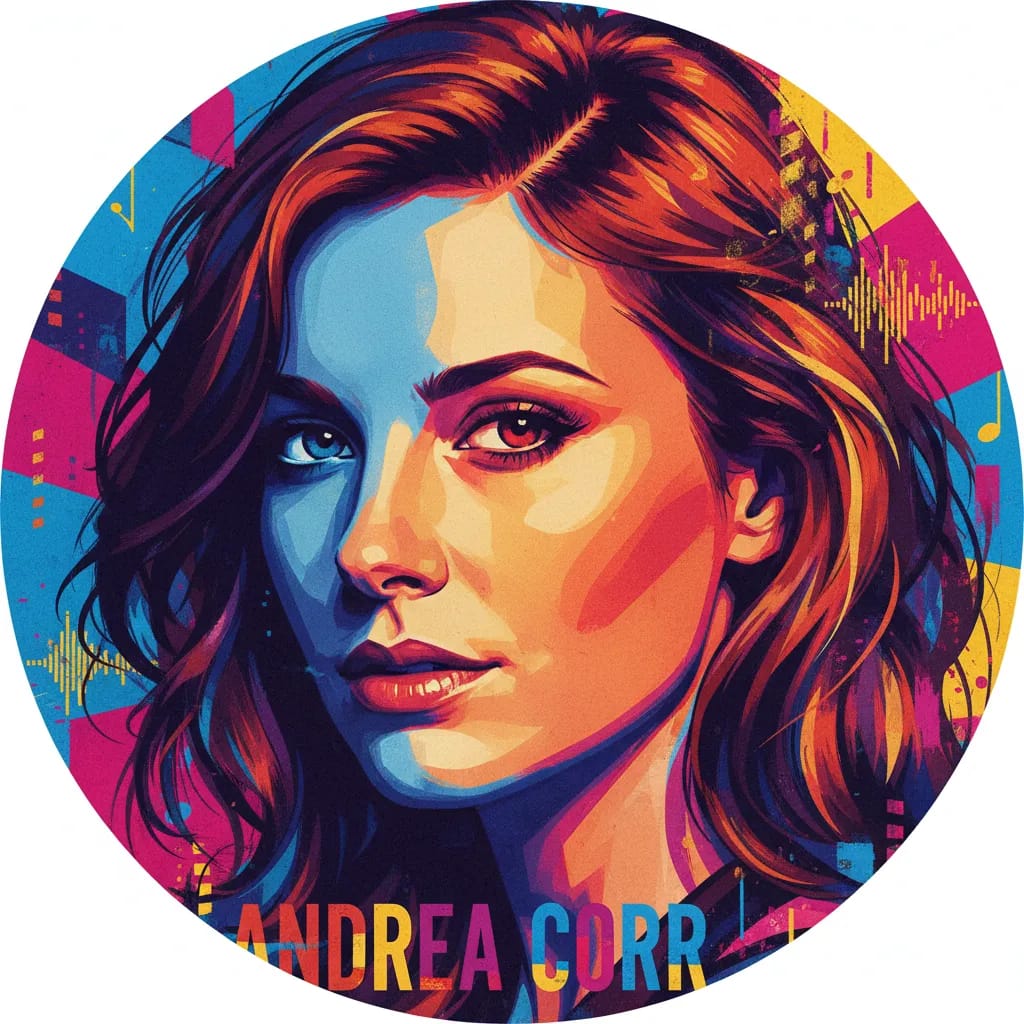 Artistic portrait of Andrea Corr