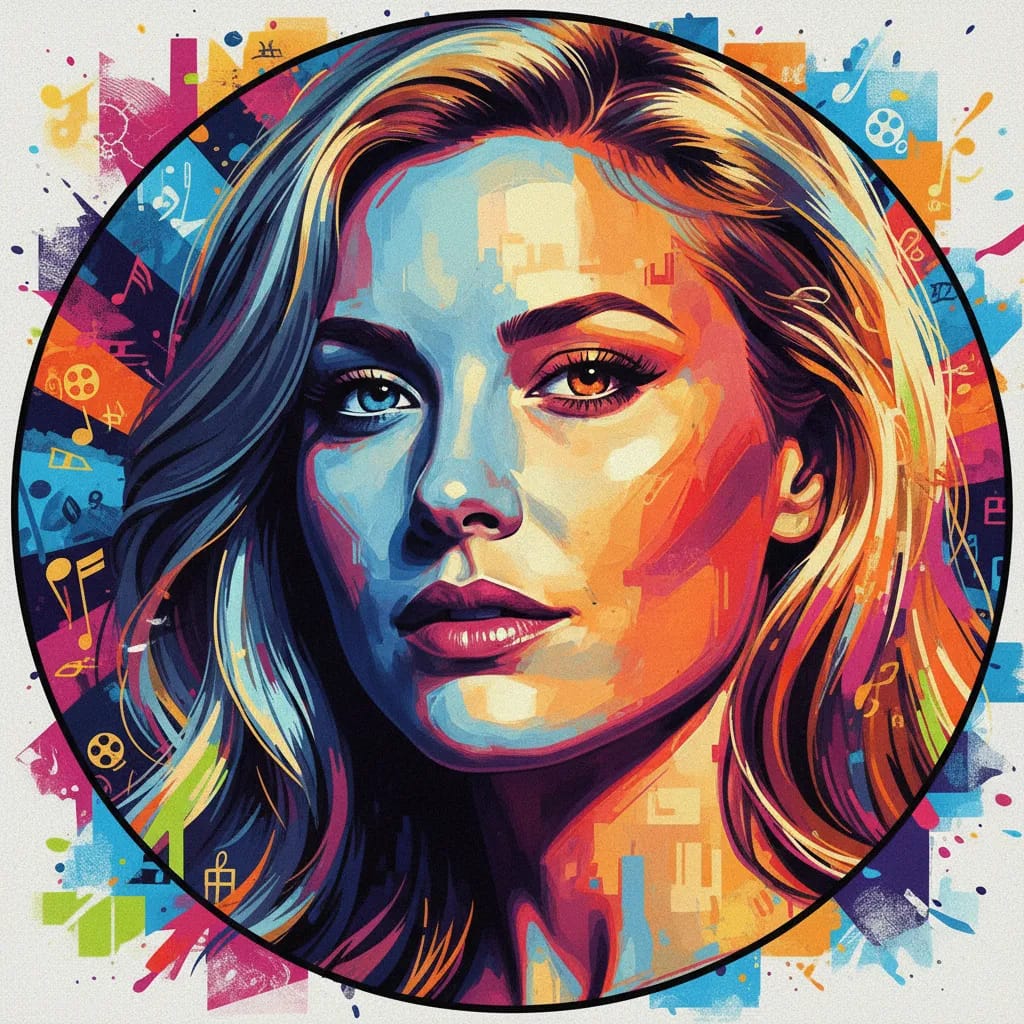 Artistic portrait of January Jones