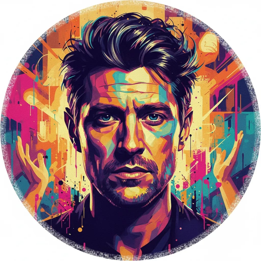 Artistic portrait of Scott Kyle
