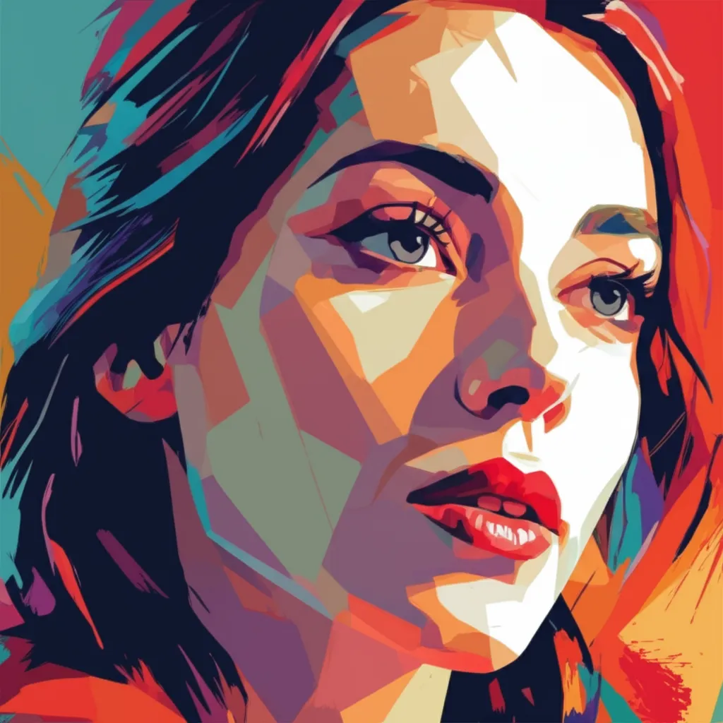 Artistic portrait of Laura Vasiliu