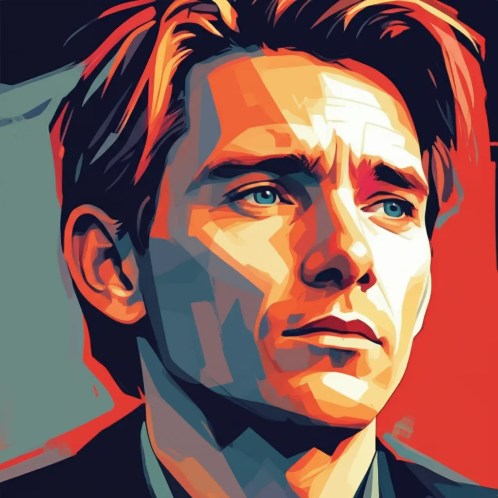 Artistic portrait of Ethan Hawke