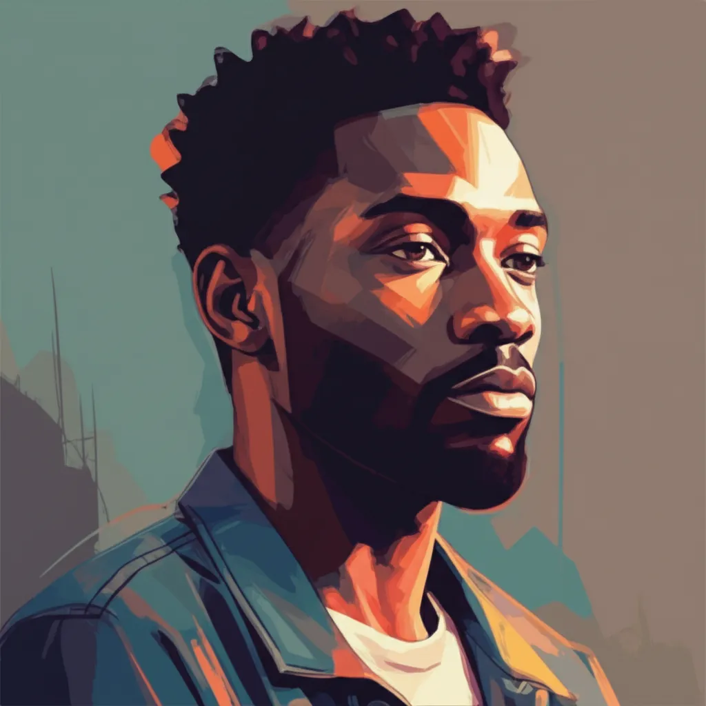 Artistic portrait of Amadou Mbow